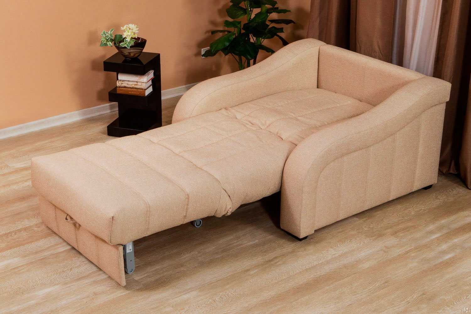 Установить кресло-кровать можно в любой точке комнаты