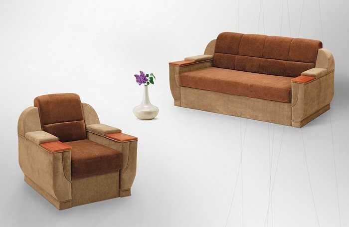 Классический дизайн коричневой мебели