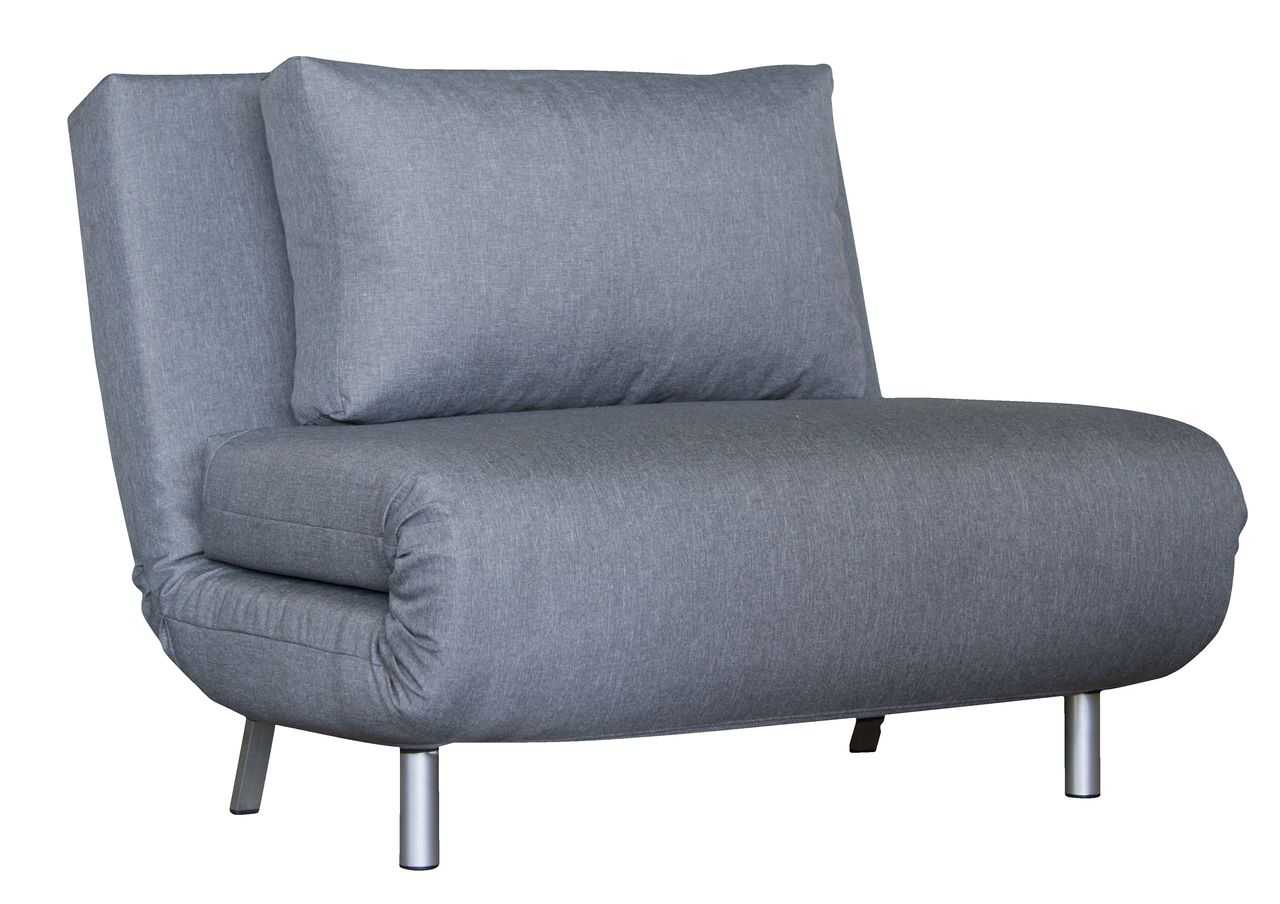 Кресло-кровать серого цвета