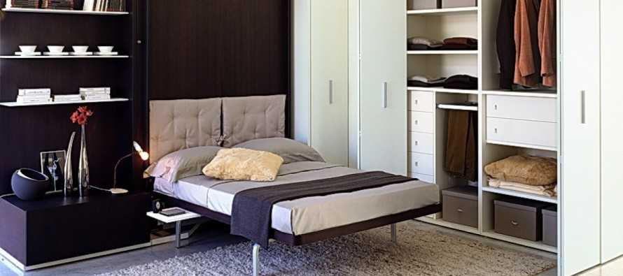 Встроенная мебель для сна в шкафу