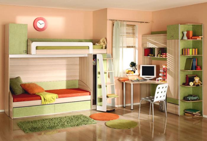 Пример эффектного дизайна комнаты ребенка