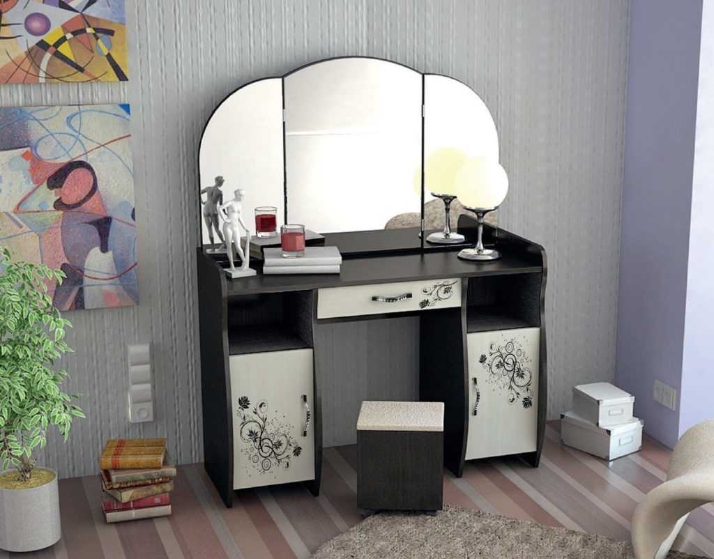 Популярные модели трюмо с зеркалом в спальню, их преимущества 25 - ДиванеТТо