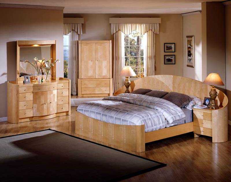 Мебель для спальни на основе натуральных материалов