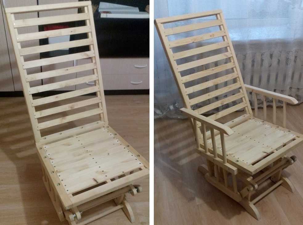 Пошаговое изготовление простого кресла-маятника из дерева или металла 33 - ДиванеТТо