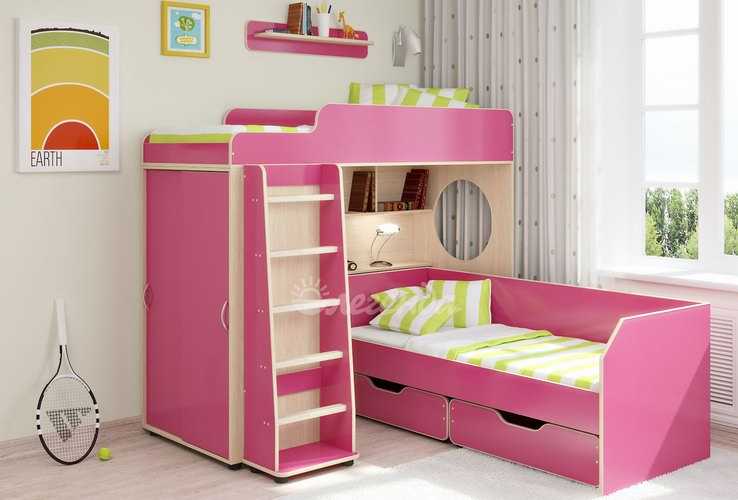 Красивая розовая мебель