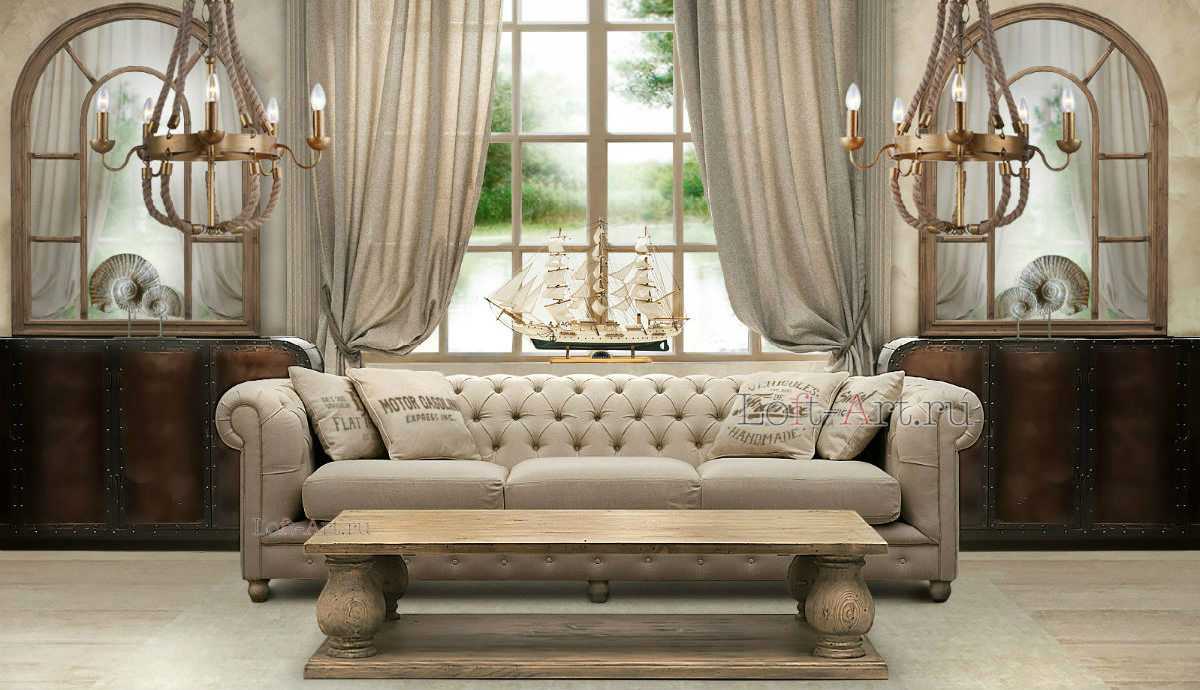 Удобный диван серого цвета