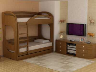 Разновидности и преимущества двухъярусных кроватей из деревянного массива 149 - ДиванеТТо