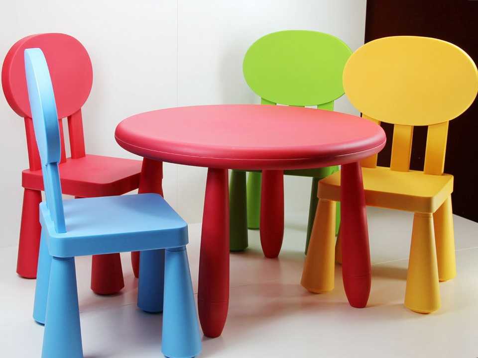 Набор детской мебели из пластика