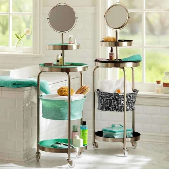 Разновидности столиков для ванной, популярные цвета и дизайны 21 - ДиванеТТо