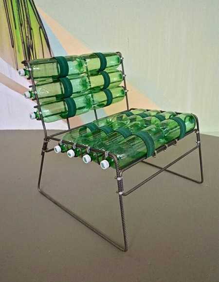 Сборка своими руками кресла из пластиковых бутылок, этапы работы 53 - ДиванеТТо