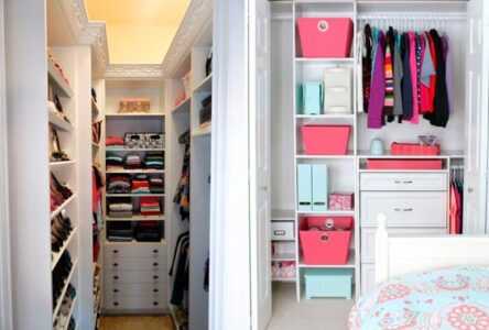 Советы по оформлению гардеробных комнат, отличающихся маленькими размерами 199 - ДиванеТТо