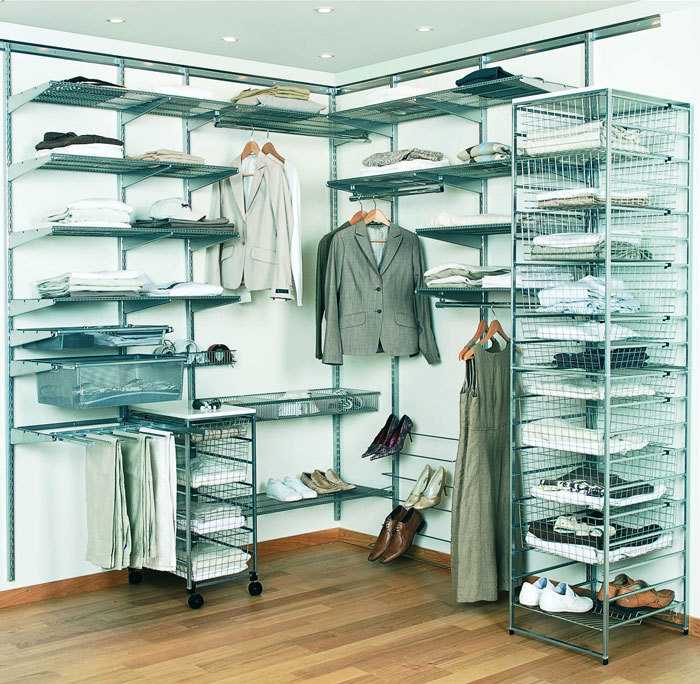 Удобная система хранения гардеробной