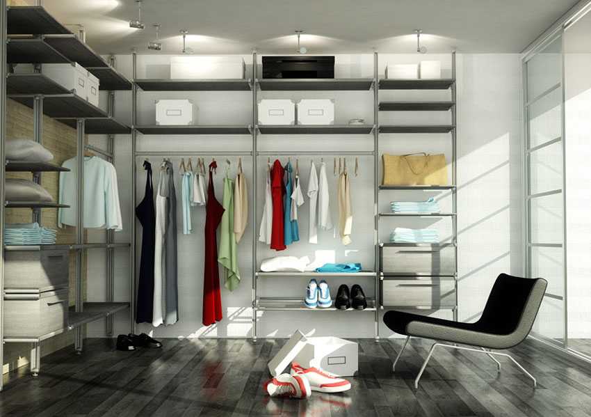 Алюминиевая сетчатая гардеробная комната