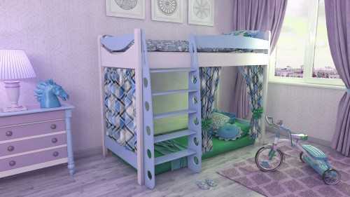 Кровать чердак детская для мальчиков и девочек