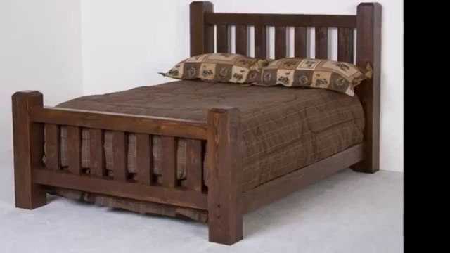 Кровать двухспальная из массива сосны, лиственицы