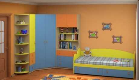 Существующие угловые шкафы для детской, их особенности 122 - ДиванеТТо