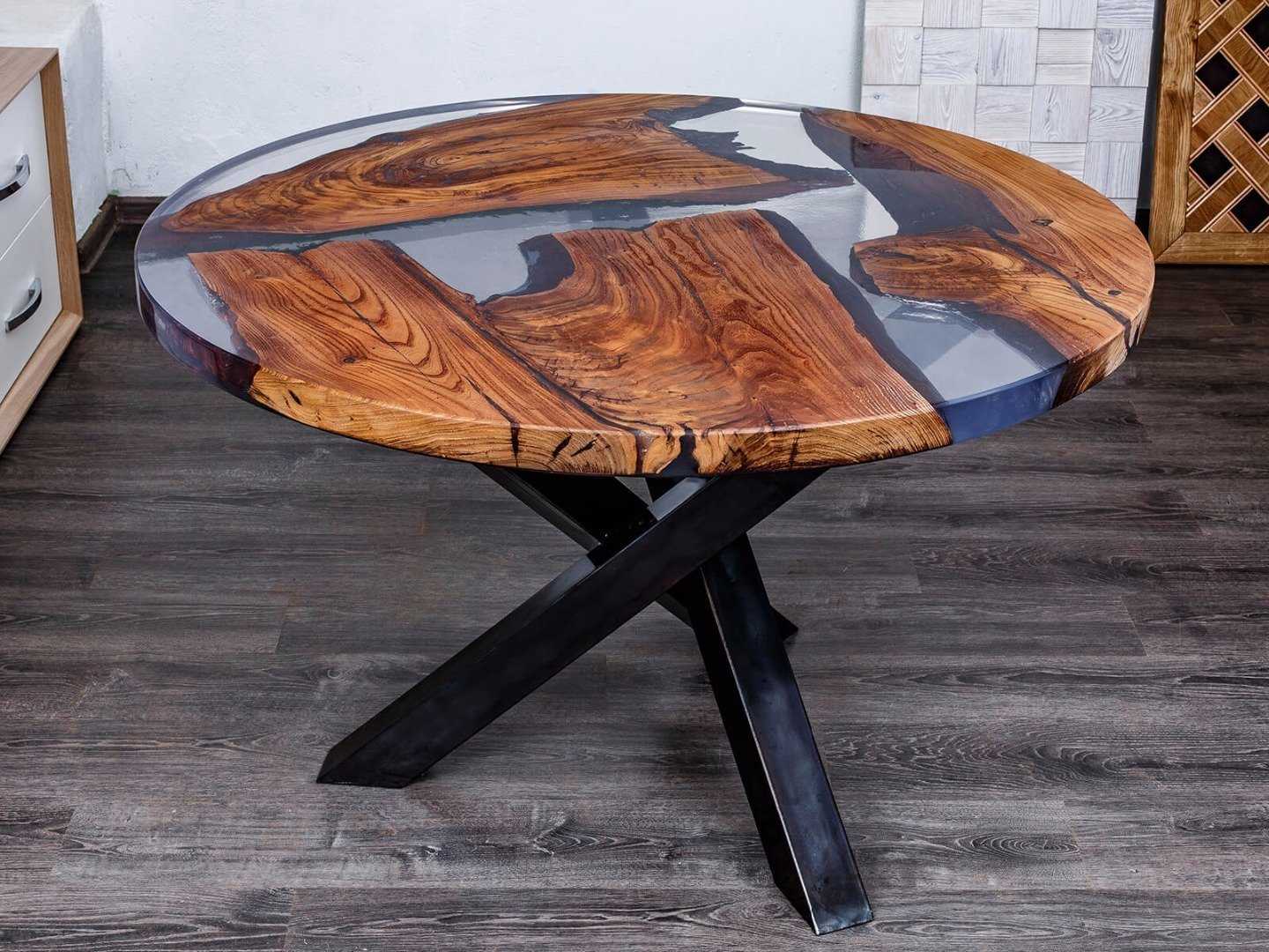 Технология изготовления стола из эпоксидной смолы, интересные идеи 15 - ДиванеТТо