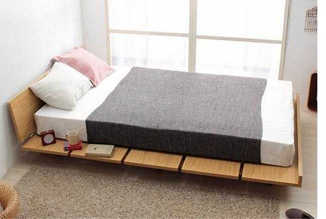 Применение низких кроватей в интерьере