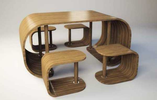Уникальные дизайнерские столы, необычные материалы и функции 37 - ДиванеТТо