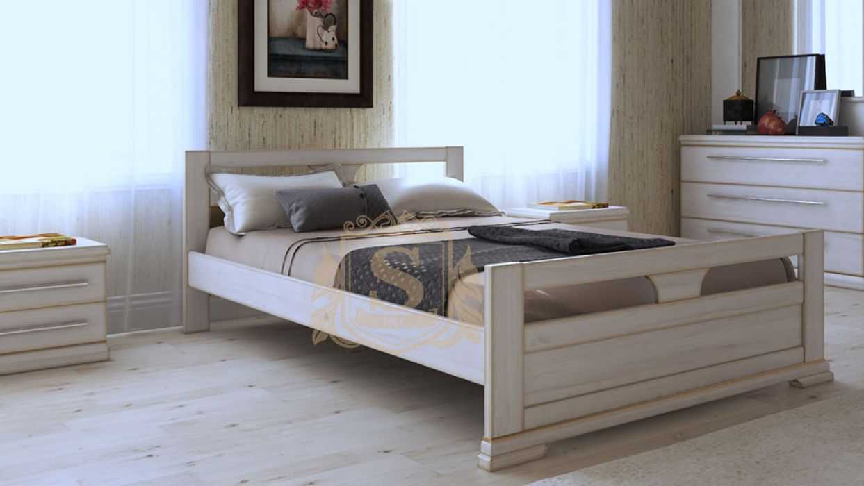 Кровать белая Модерн
