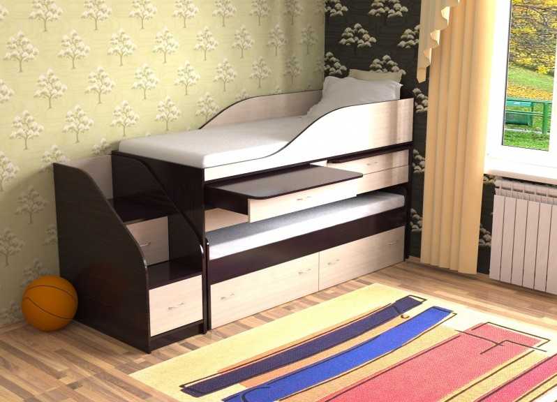 Двуспальная кровать-трансформер