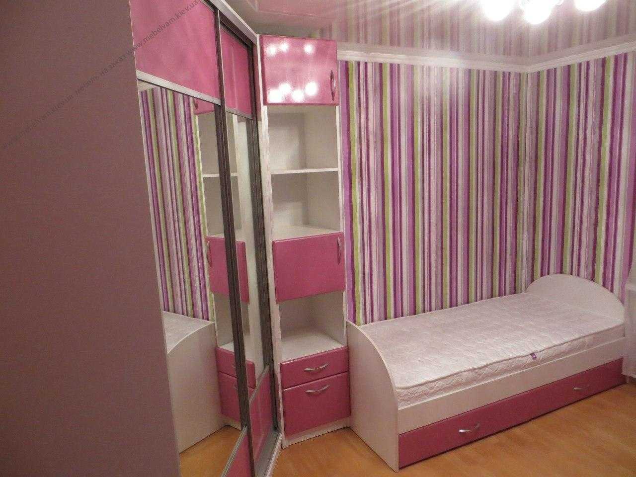 Корпусная мебель в комнату девочки