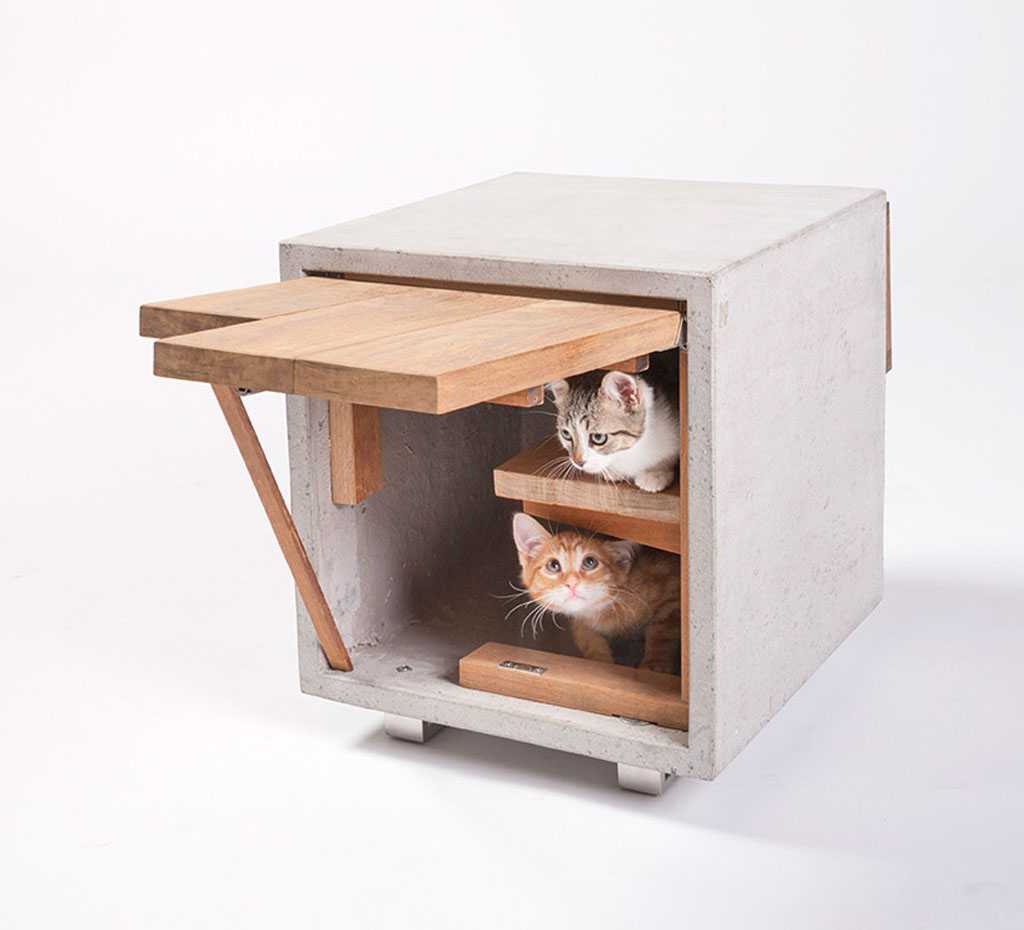 Необычные дизайнерские домики для кошек