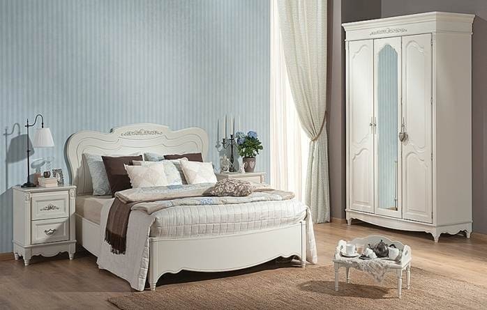 Комплект мебели для спальни белого цвета