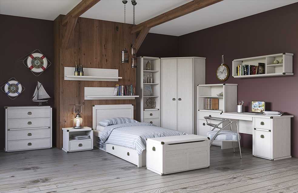 Белая спальная мебель