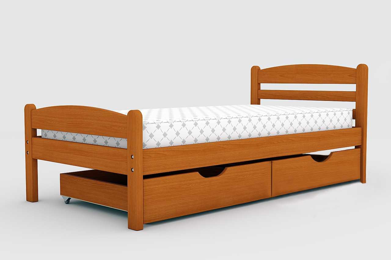 Односпальная кровать из массива