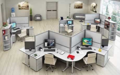 Варианты офисной мебели, модели для персонала 150 - ДиванеТТо