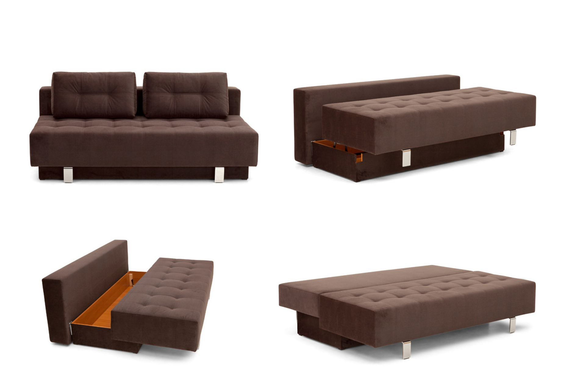 Современный коричневый диван