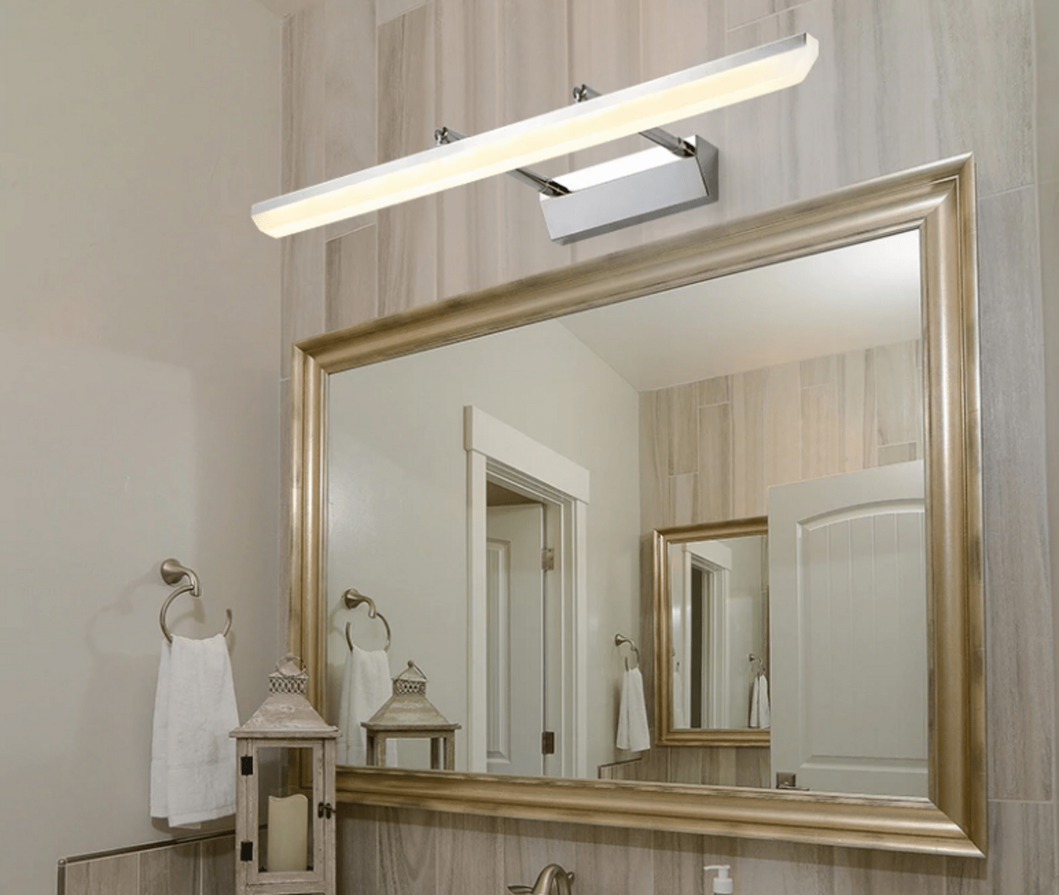 Виды подсветки для зеркала в ванной, варианты установки и подключения 15 - ДиванеТТо