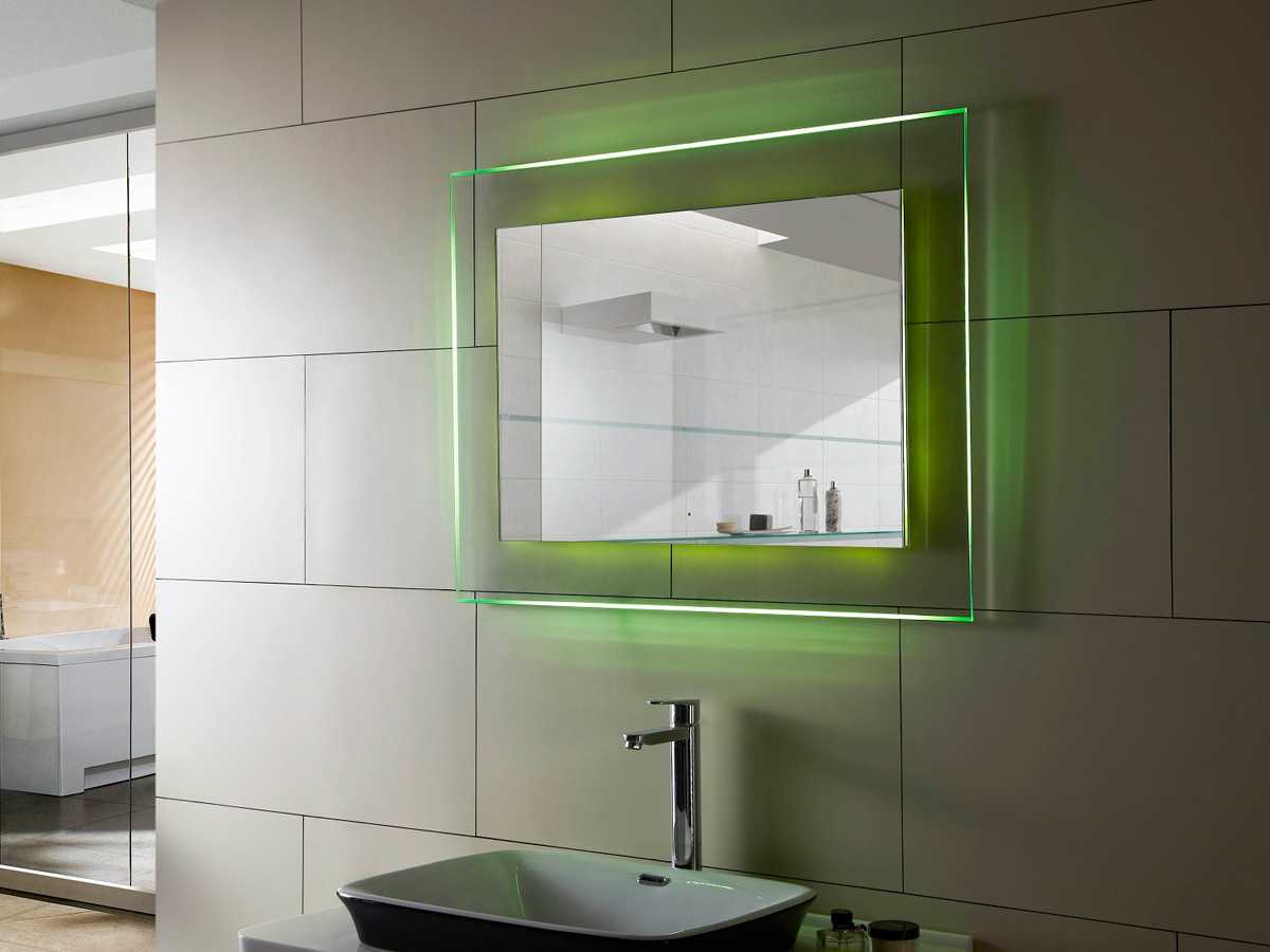 Виды подсветки для зеркала в ванной, варианты установки и подключения 31 - ДиванеТТо
