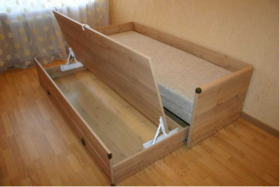 Устройство современной кровати раздвижного типа