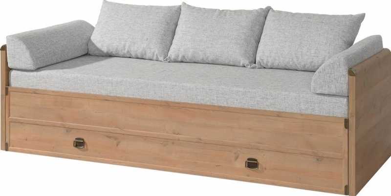 Кровать раздвижная с ящиками из дерева