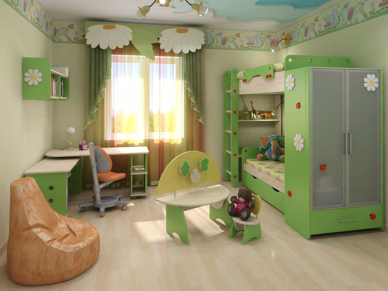 Удобная мебель для детской спальни